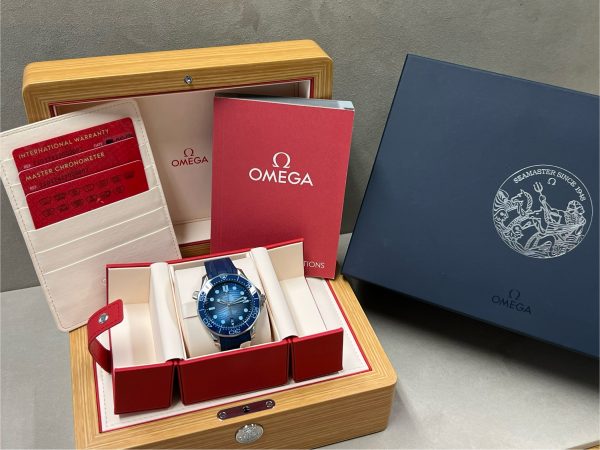 Omega Seamaster Diver 300M Co-Axial "SUMMER BLUE" 12