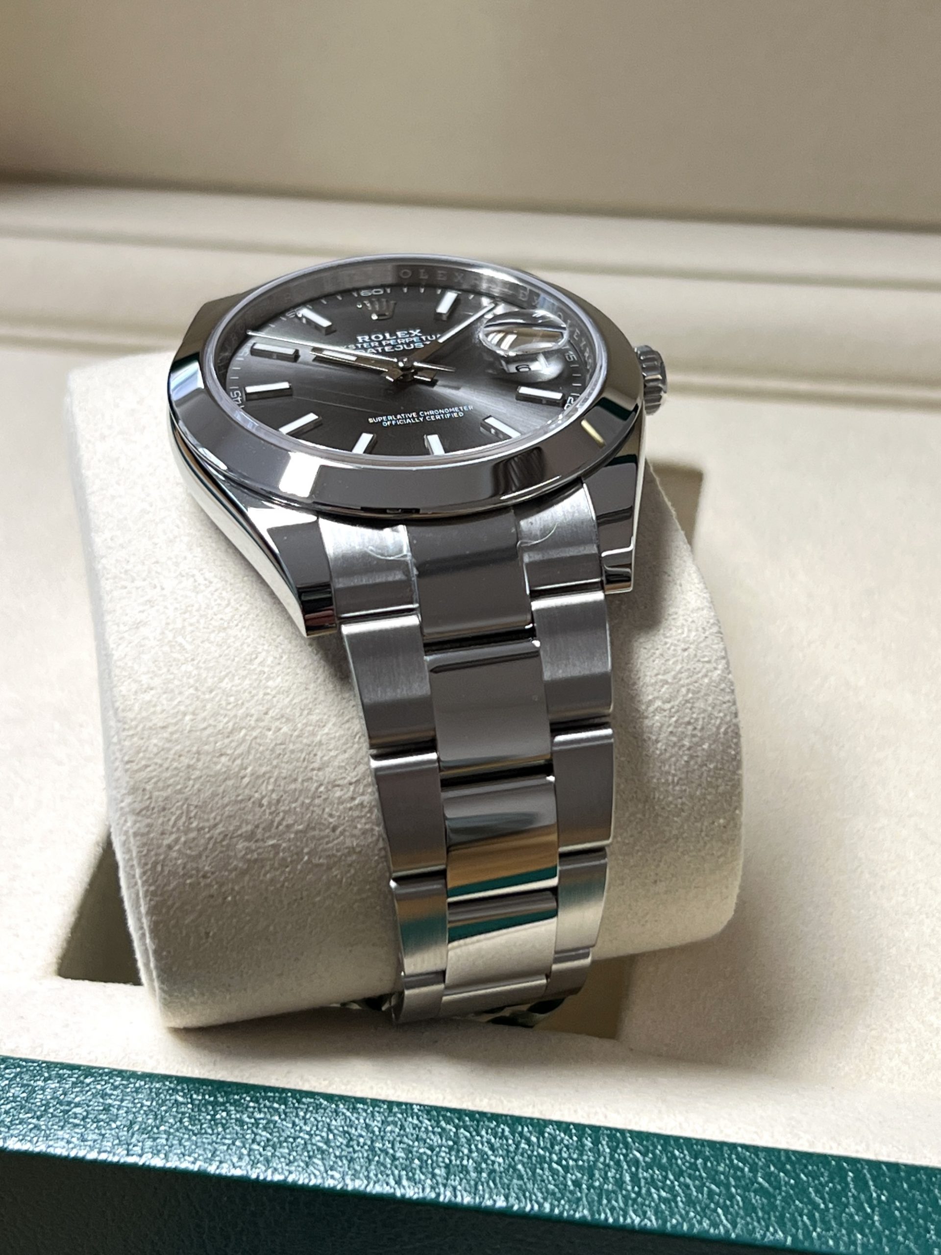 Rolex Datejust 41 "rhodium Zifferblatt" 12