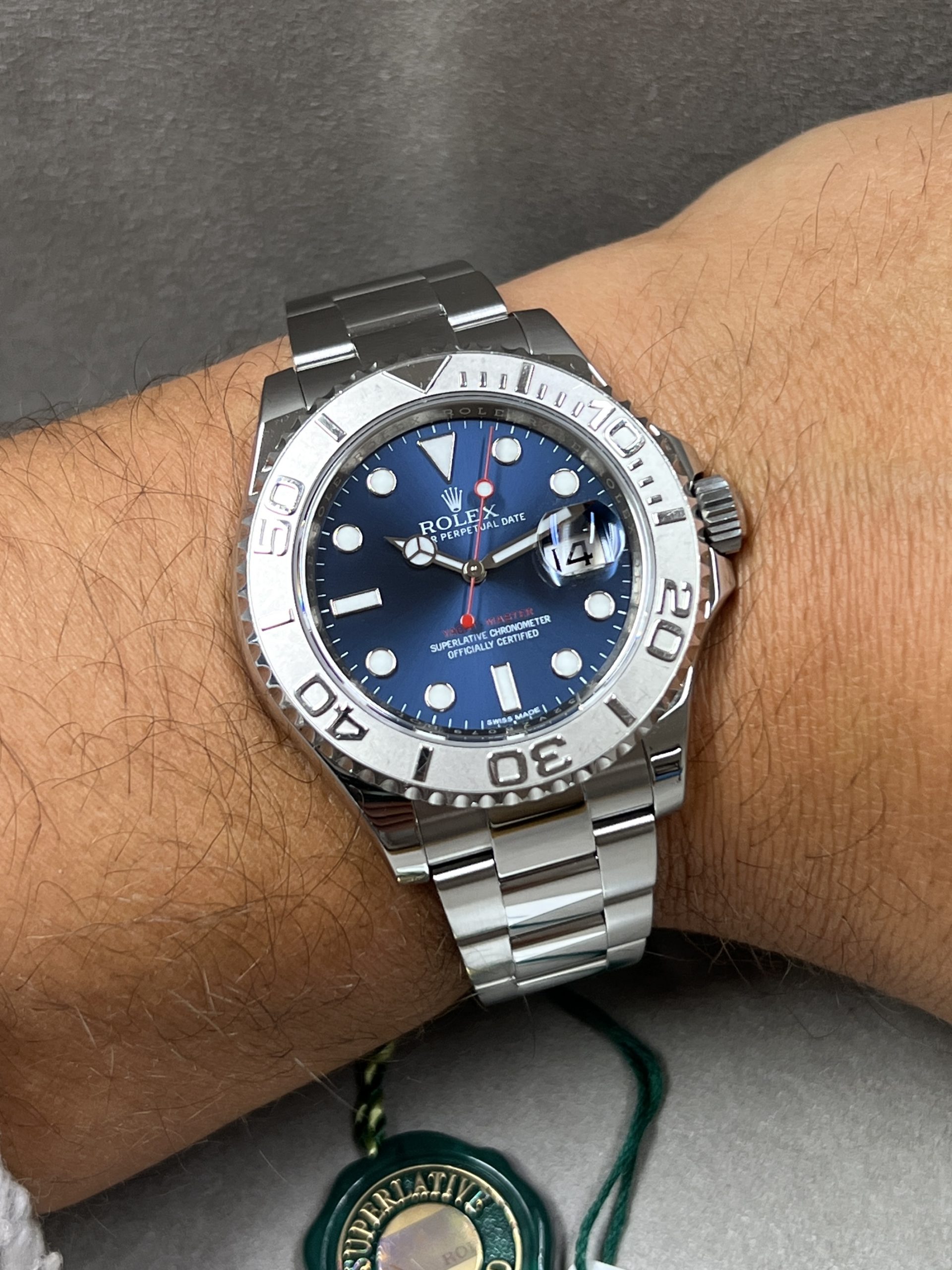 Rolex Yachtmaster 40 "blaues Zifferblatt" 8