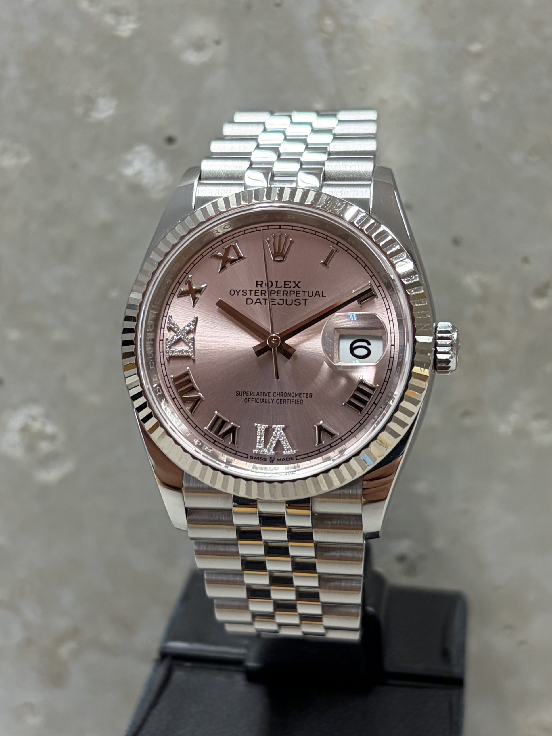 Rolex Datejust 36 "pink-Diamanten Zifferblatt"