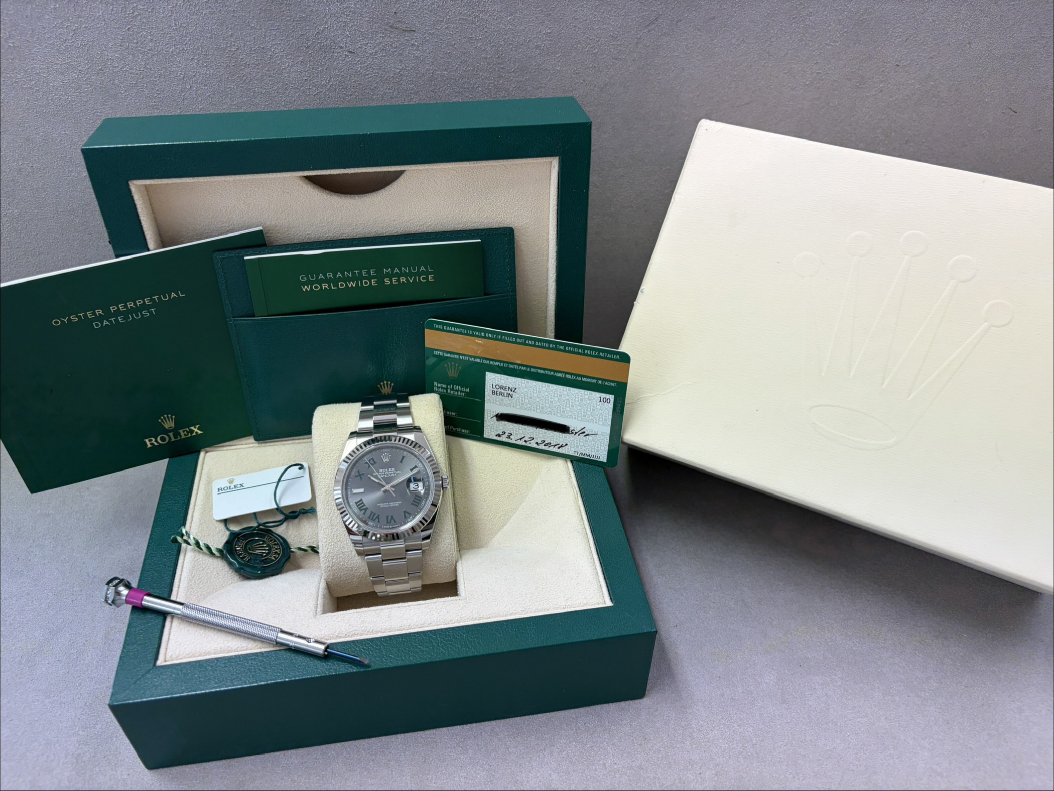 Rolex Datejust 41 "Wimbledon Zifferblatt/Weißgoldlünette" 14