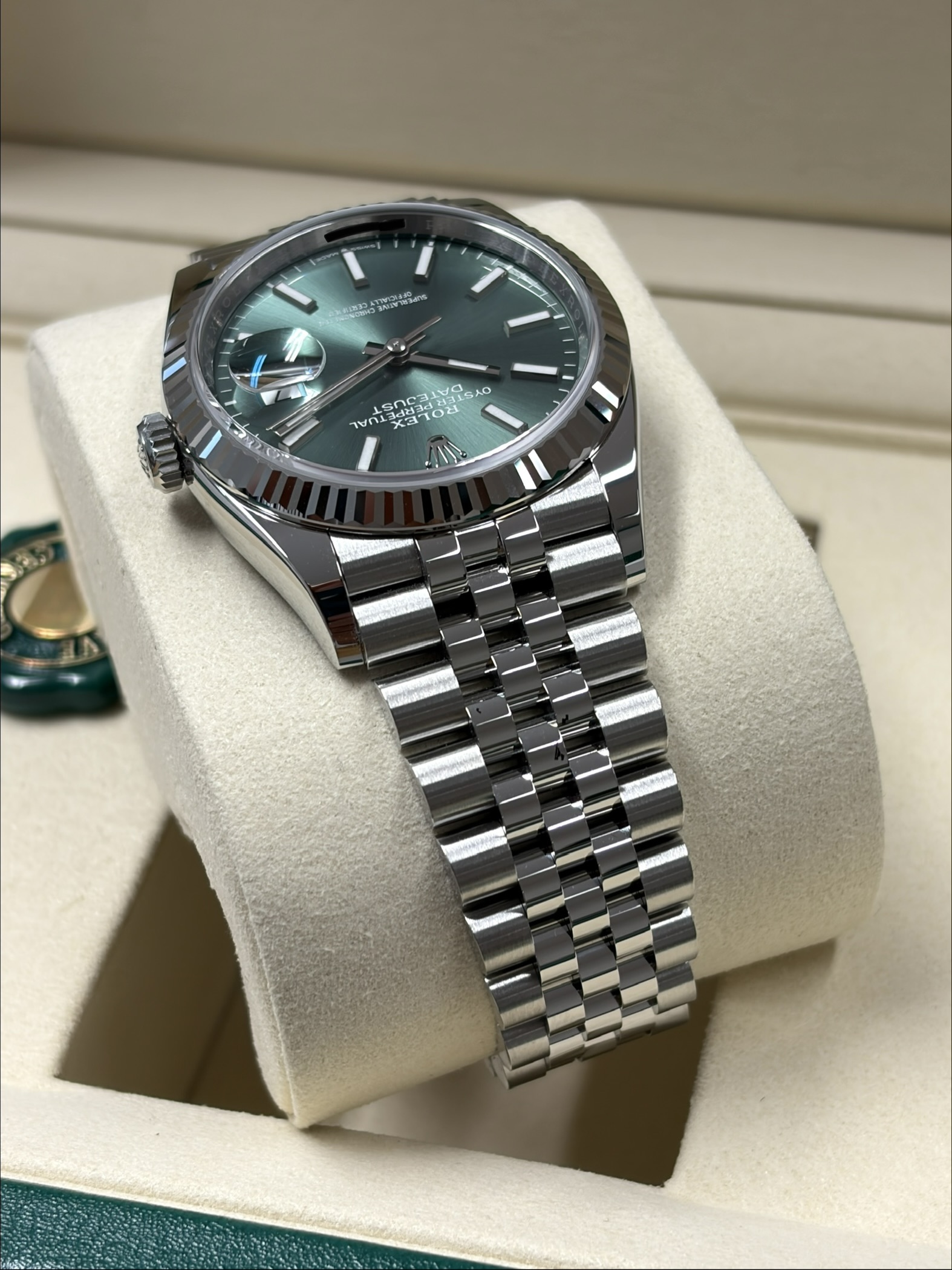 Rolex Datejust 36 "mint grünes Zifferblatt" 9