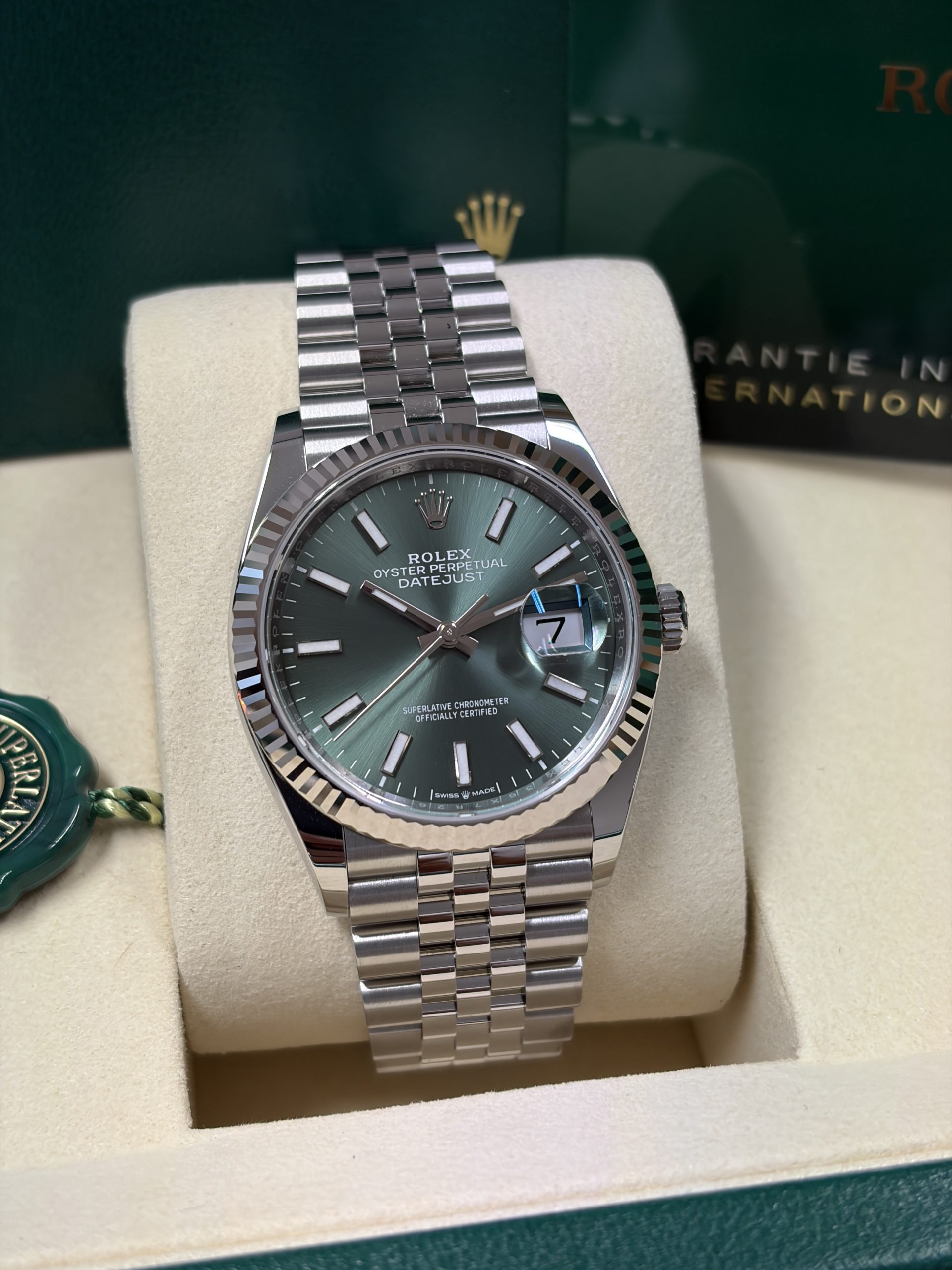 Rolex Datejust 36 "mint grünes Zifferblatt" 13